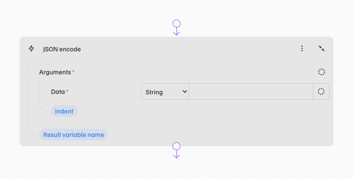 JSON encode