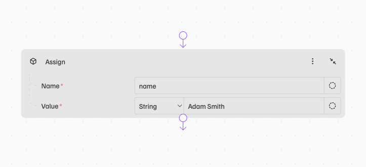 Single Assign step